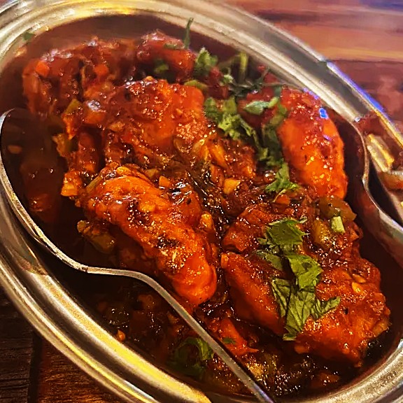 Fresh handcrafted samosas at The Samosa Club in Edmonton, AB